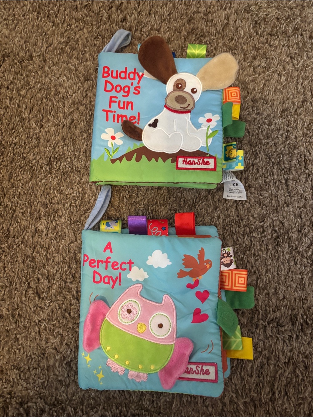 Soft Activity Book Duo - Blue & Green